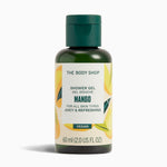 The Body Shop Mango shower gel bottle on a white background