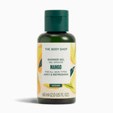 The Body Shop Mango shower gel bottle on a white background