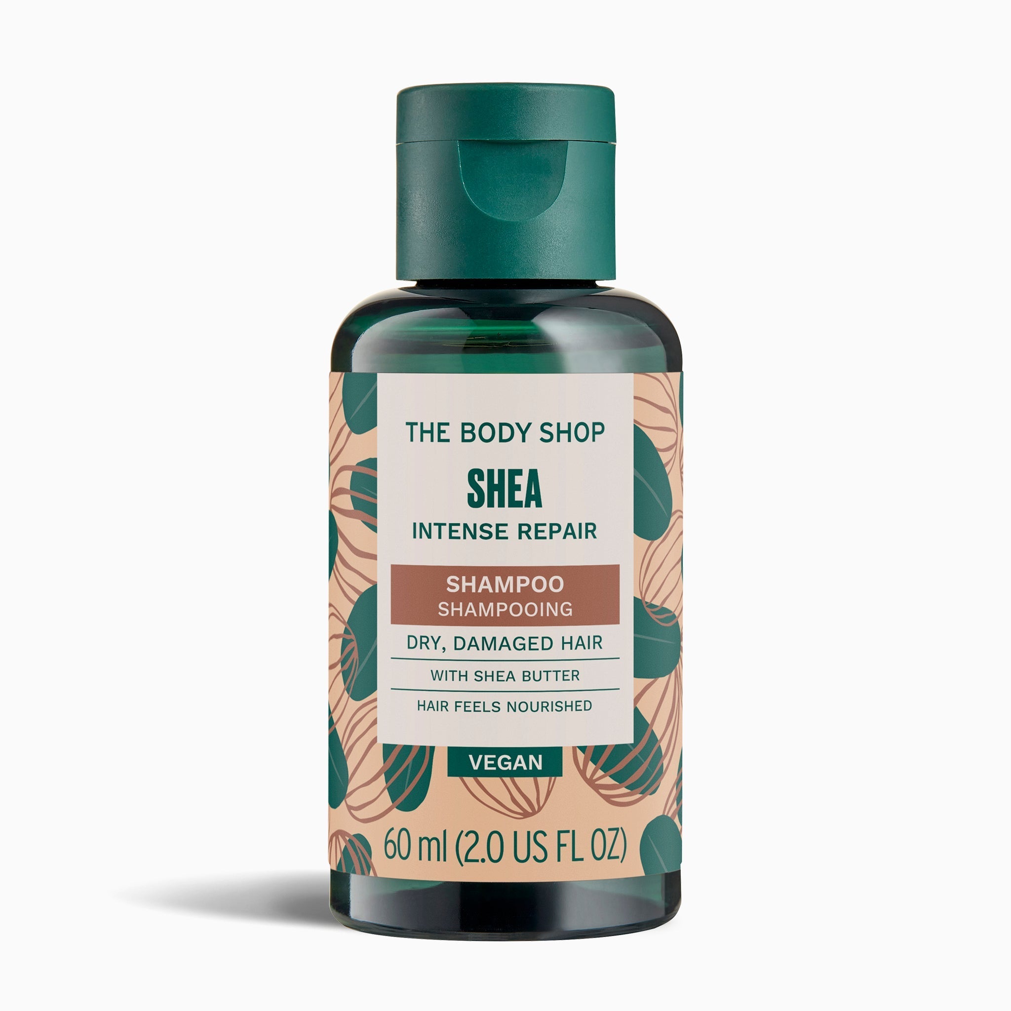 The Body Shop Shea Intense Repair Shampoo bottle on a white background