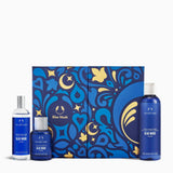 Blue Musk product set with decorative box on a white background